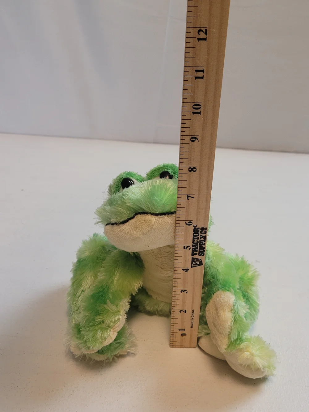Webkinz Ganz Tie Dye Frog Plush Yellow Green Retired